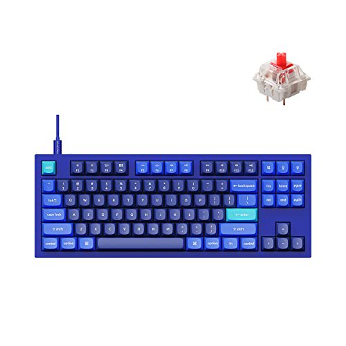 KEYCHRON Q3 RGB TENKEYLESS LAYOUT 87-KEY MACRO HOTSWAPPABLE WIRED - NAVY BLUE