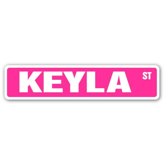 KEYLA Street Sign Childrens Name Room Sign | Indoor/Outdoor | 36" Wide