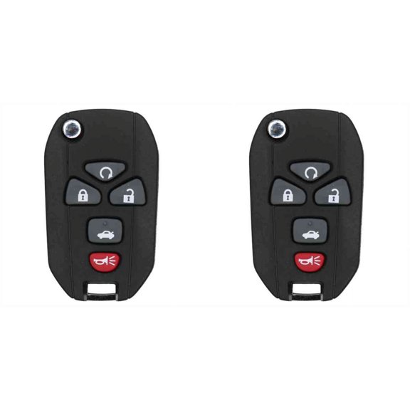 KEYS4LESS Replacement Flip Key Fob for 2006 Buick LaCrosse FCC KOBGT04A Part Number 15252034 - 2 Pack