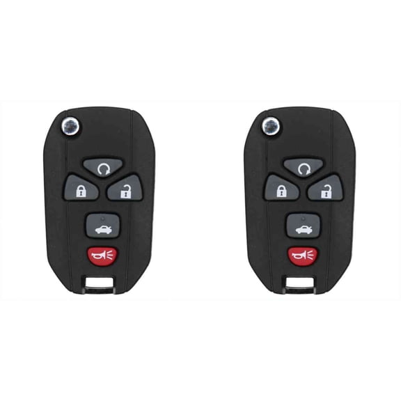KEYS4LESS Replacement Flip Key Fob for 2007 Saturn Aura FCC KOBGT04A Part Number 15252034 - 2 Pack