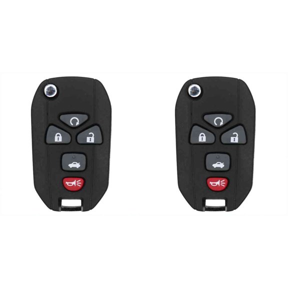 KEYS4LESS Replacement Flip Key Fob for 2008 Pontiac Grand Prix FCC KOBGT04A Part Number 15252034 - 2 Pack