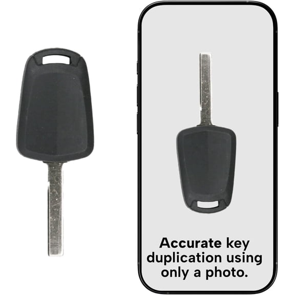 KEYS4LESS Replacement Ignition Transponder Key for Chevrolet & Pontiac Vehicles Compatible with Caprice & G8 Uncut Aftermarket Key with Philips 46 Chip for Secure Start