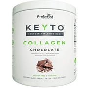 KEYTO Keto Collagen Protein Powder with MCT Oil Powder   Perfect for Low-Carb Diet Chocolate 12.91OZ