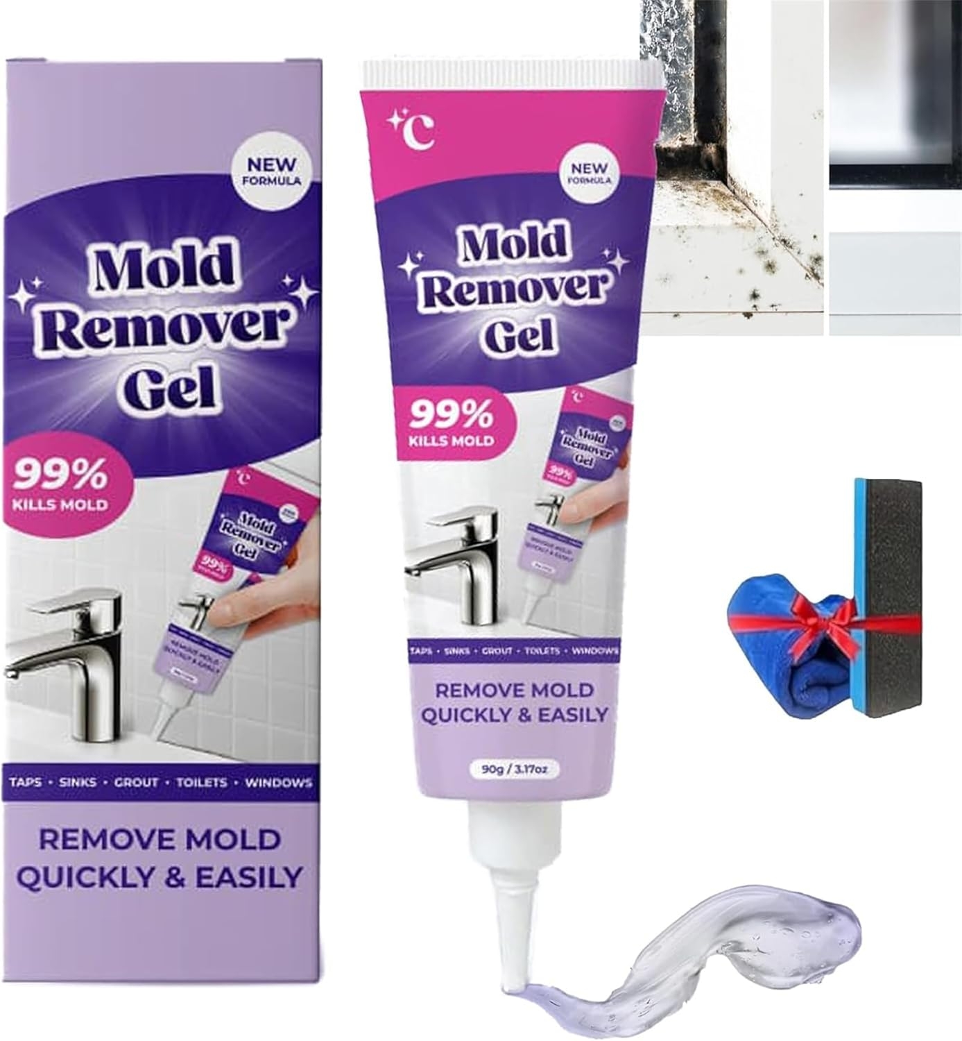 KEYU Mould Remover Gel, Powerful Mould Remover Gel, Highly Effective In ...