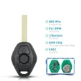 thumbnail image 1 of KEYYOU Remote Car Key ID46 Chip For BMW CAS2 5 Series E46 E60 E83 E53 E36 E38 315LP MHZ 315MHz 433MHZ 868MHZ 3 Buttons, 1 of 7