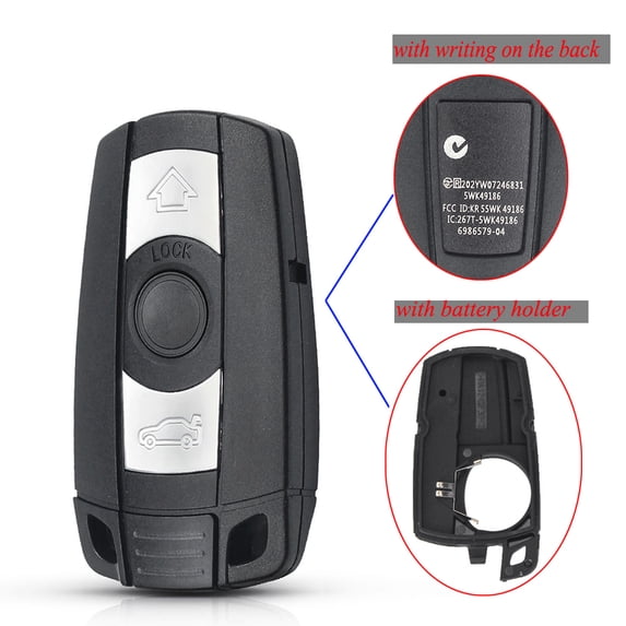 KEYYOU Remote Car Key Shell 3 Button Case Styling Cover Fob For BMW 1 3 5 6 Series E90 E91 E92 E60 E70 E71 E72 E82 E87 E88 E89