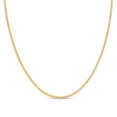 thumbnail image 1 of Kezef 14K Gold Plated Sterling Silver Cuban Curb Chain 1.8mm Women's or Men's Necklace, Made in Italy, Curb Link 24" Necklace, 1 of 7