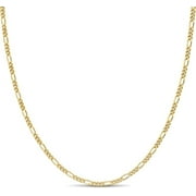 KEZEF 18k 2mm Gold Plated 925 Sterling Silver Necklace Chains Italian Curb Figaro Singapore Popcorn 14"-42" Gold Necklace Chain Sterling Silver Necklace for Women Mens Necklace Chain