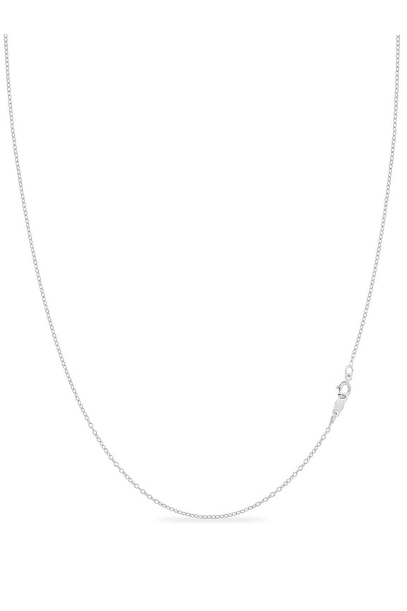 Creations Sterling Silver 12 Inch 1.3mm Fine Italian Cable Chain Necklace for Women