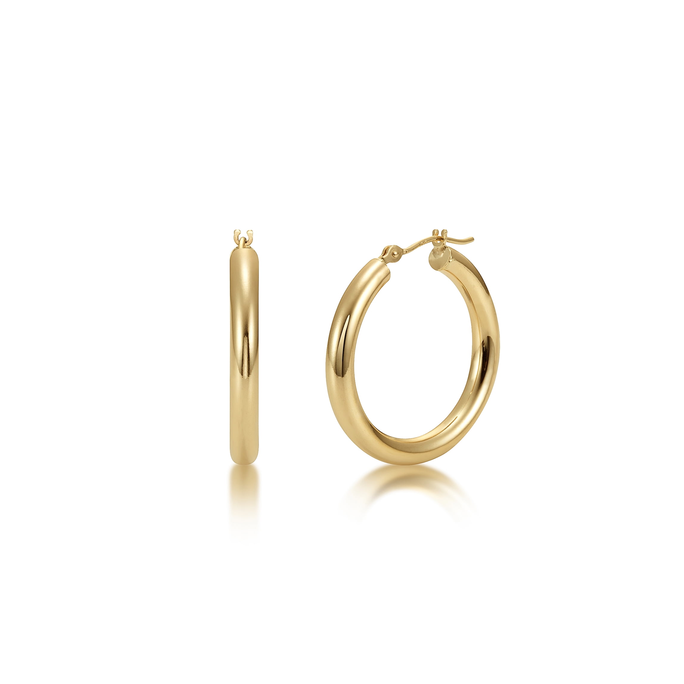 Walmart 14 karat gold hoop earrings deals