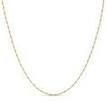 thumbnail image 1 of Kezef 1.5mm 925 Sterling Silver Figaro Chain Necklace 16 Inch – Italian Gold Plated Option, 1 of 8