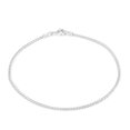 thumbnail image 1 of Kezef Sterling Silver Cuban Curb Chain 1.8mm Women's or Men's Necklace, Made in Italy, Curb Link 9" Bracelet, 1 of 2