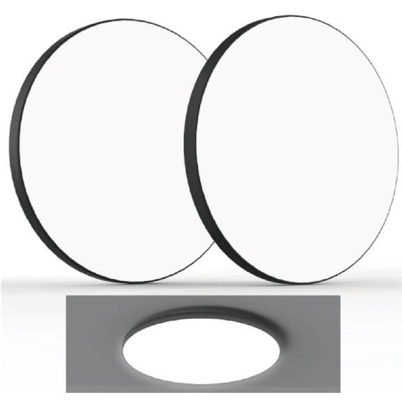 KEZOFA Ceiling lights,Flush Mount Ceiling Light - 30W, 12" Round Flat LED Fixture, 5000K Daylight White, 3000LM - Modern Panel Lamp for Bathroom, Kitchen, Bedroom, Hallway
