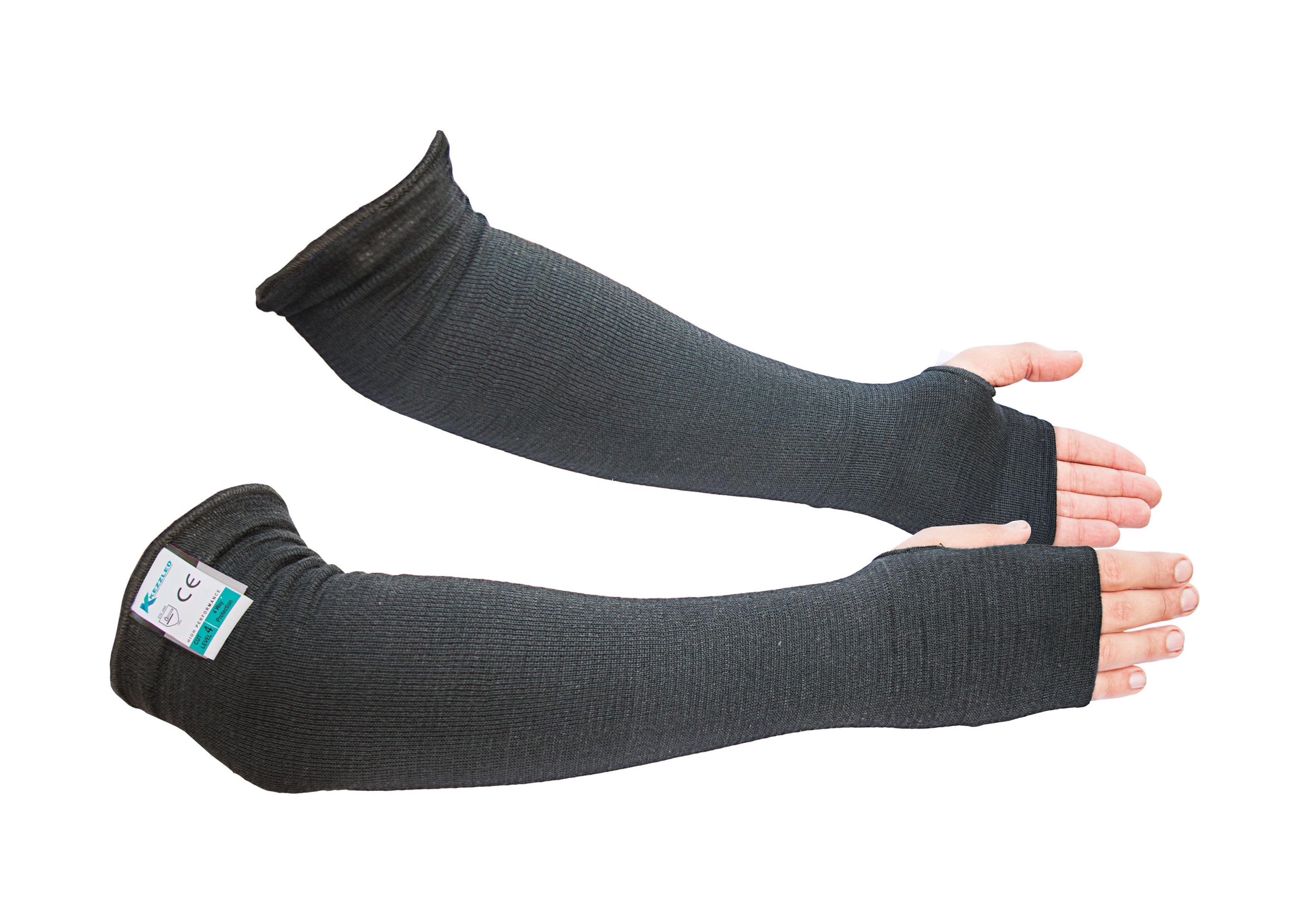 Kezzled Kevlar Sleeves Long Arm With Thumb Hole Cut Resistant 