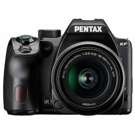 Pentax KF DSLR Camera with DA L 18-55mm f/3.5-5.6 AL WR Lens, Black