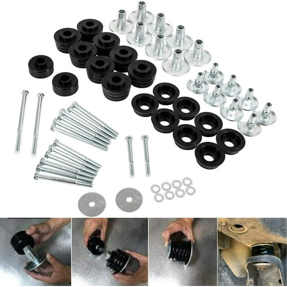 KF04060BK Polyurethane Body Cab Mounts for Ford F250,F350 Super Duty 08-16