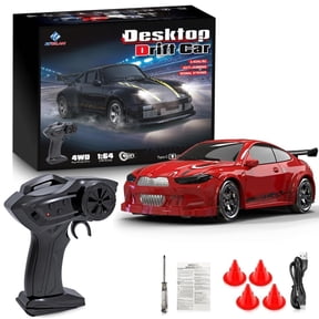 KF20 1:64 Remote Control Car,2.4GHz RC Cars,4WD Drift Mini Racing Model Vehicle Toy with LED Lights for Adults Boys Girls Kids Gift