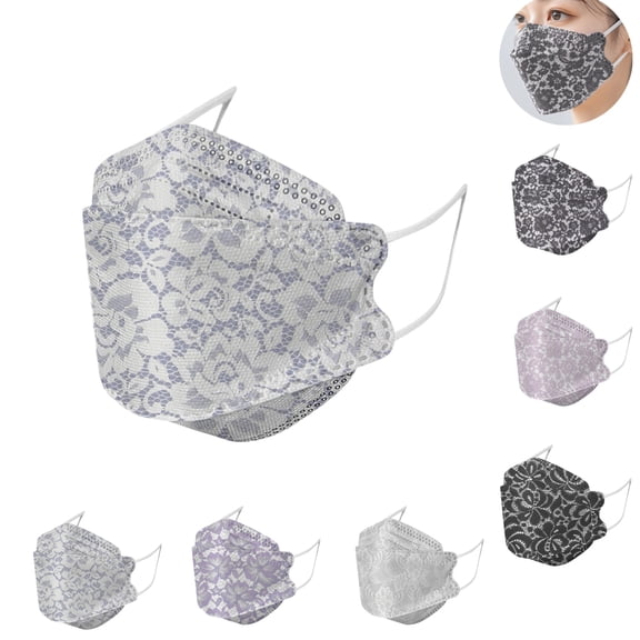 KF94 Respirator, 10 Pieces, Breathable & Comfortable Foldable Safety Mask with Ear Loop for Tight Fit, GB2626 Blue , Regular