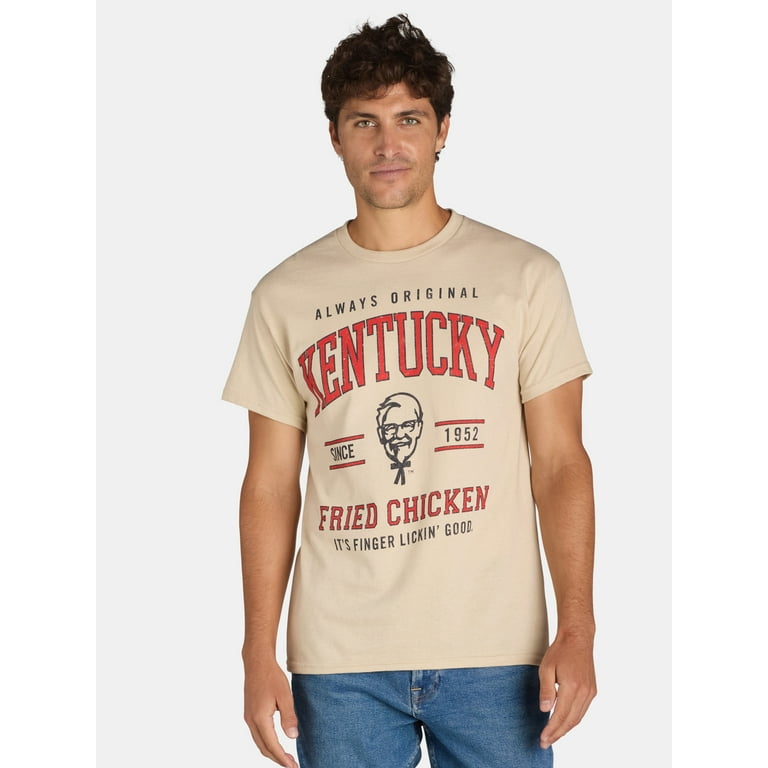 KFC Logo Collegiate Men's Graphic Tee with Short Sleeves