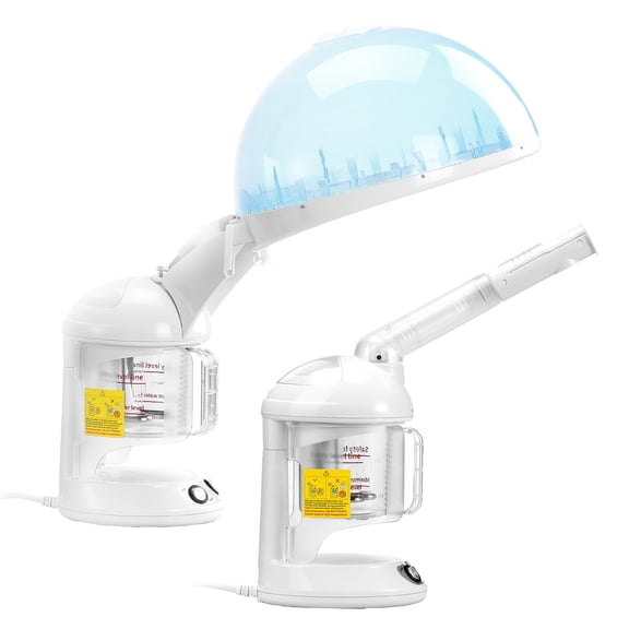 KFFFKFF Hair Steamer, 2 in 1Professional Steamer with 360 Rotatable Arm, Pores Steam Skin Clean Sauna Beauty Facial Steamer, Face Humidifier
