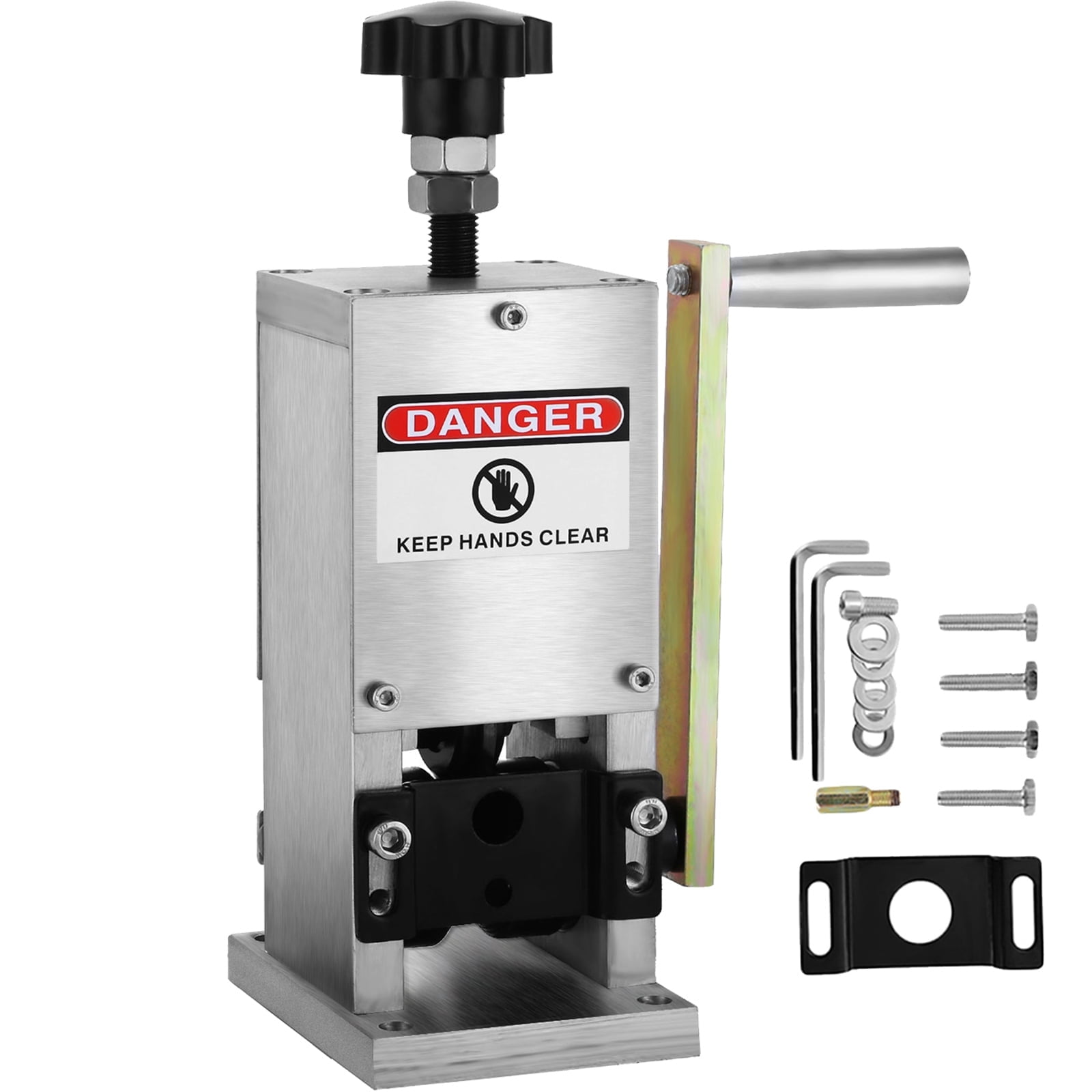 KFFKFF 0.06-0.98 inches Manual Wire Stripping Machine with Hand Crank Portable Wire Stripping Tool