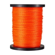 KFFKFF 0.095 in 1280 ft String Trimmer Line, Orange Durable Weed Eater String, High-Quality Nylon Universal Replacement Spool with Twisted Design, Ideal for Professional and Home Use