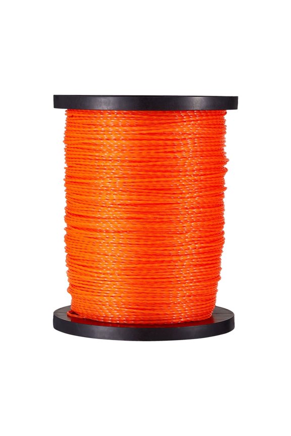 0.095 in 1280 ft String Trimmer Line, Orange Durable Weed Eater String, High-Quality Nylon Universal Replacement Spool with Twisted Design, Ideal for Professional and Home Use