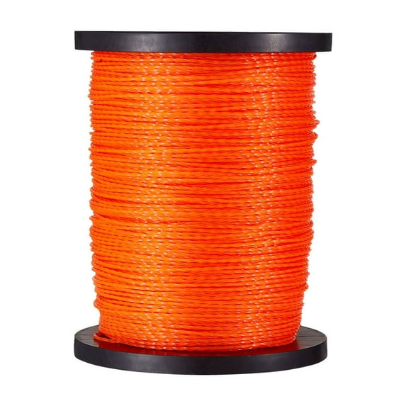 KFFKFF 0.095 in 1280 ft String Trimmer Line, Orange Durable Weed Eater String, High-Quality Nylon Universal Replacement Spool with Twisted Design, Ideal for Professional and Home Use