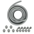 thumbnail image 1 of KFFKFF 1/2-Inch Versatile Electrical Conduit, 100 ft, PVC Liquid-Proof Conduit Non-Metallic with 5 Direct and 5 90-Degree Conduit Connector Attachments, for Air Conditioning Motor Regulator Pump, 1 of 9