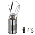 thumbnail image 1 of KFFKFF 1.5Gal Stainless Steel Sprayer, Set with 16 Wand& Handle& 3.3 Reinforced Hose, Hand Pump Sprayer with Pressure Gauge&Safety Valve, Adjustable Nozzle Suitable for Gardening& Sanitizing, 1 of 10