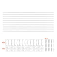 thumbnail image 1 of KFFKFF 10-Pack 6.6 ft/2M V-Shape LED Aluminum Channel with Milky Cover, End Caps, and Mounting Clips, Aluminum Profile for LED Strip Light Installations, Ideal for Under Cabinet and Counter Lighting, 1 of 9