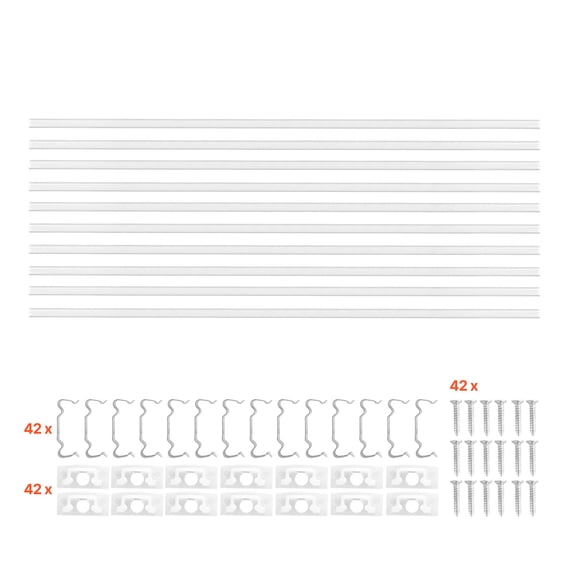KFFKFF 10-Pack 6.6 ft/2M V-Shape LED Aluminum Channel with Milky Cover, End Caps, and Mounting Clips, Aluminum Profile for LED Strip Light Installations, Ideal for Under Cabinet and Counter Lighting