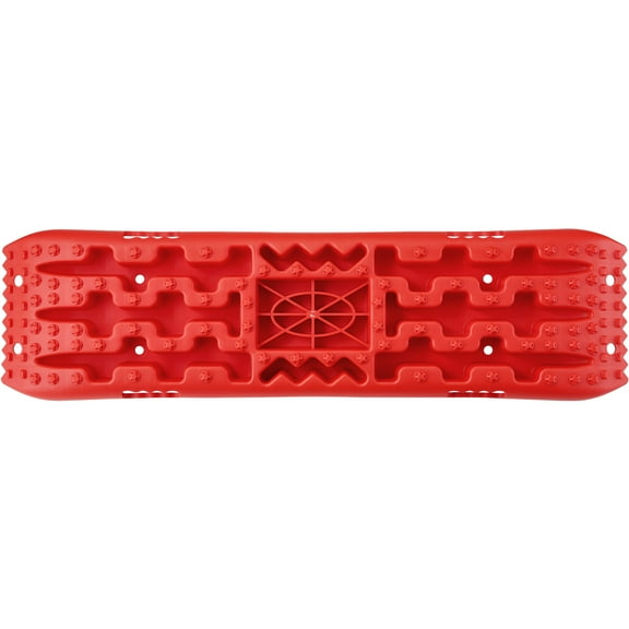 KFFKFF 10 TON Traction Mats for Off-road Use, Made from Durable PP, Suitable for Vehicles/Cars/Pickups/SUVs/RVs. These Tire Traction Aids Provide Assistance on Snow, Sand, and Unstable Ground, Red