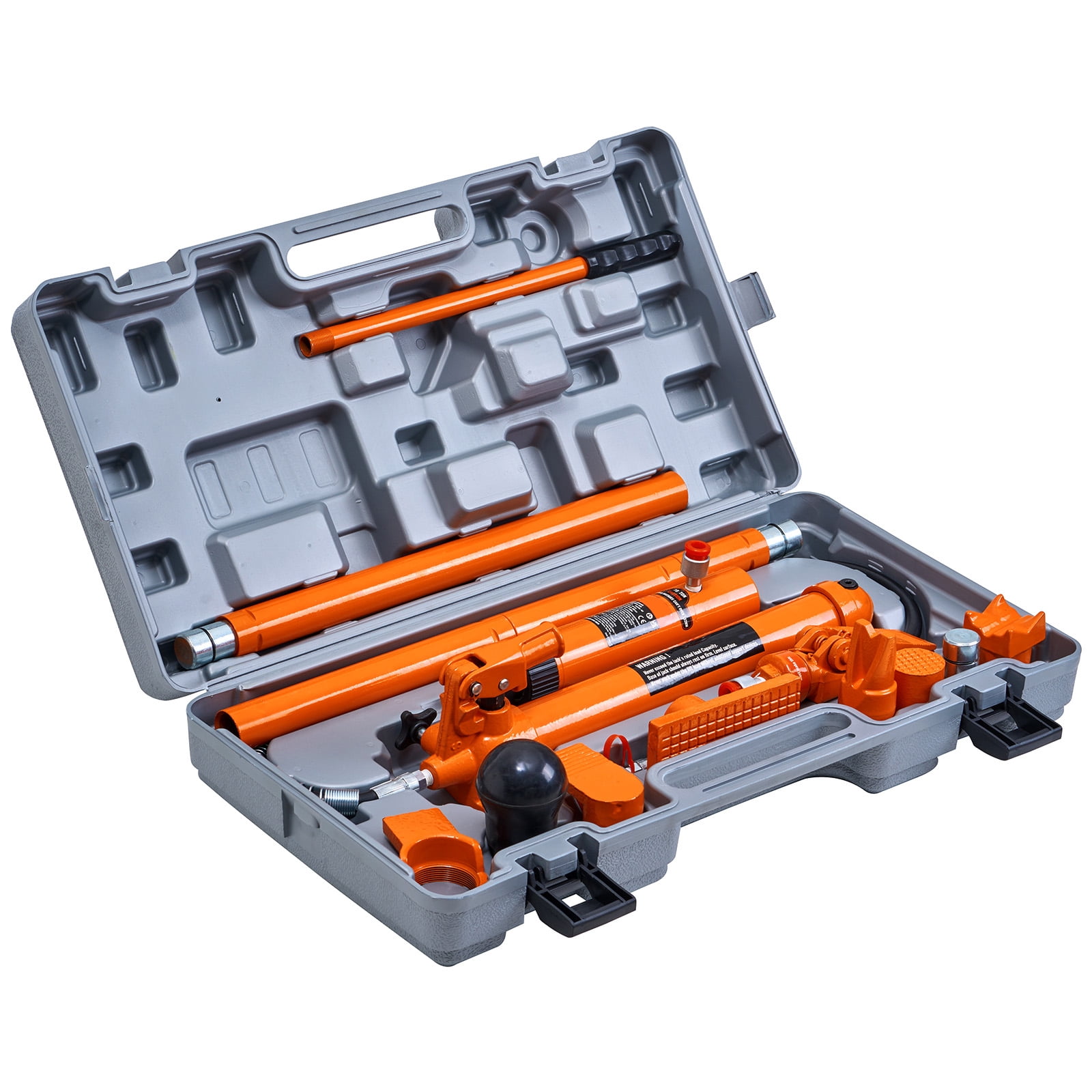 KFFKFF 10 Ton Hydraulic Jack Kit, Compact Auto Body & Frame Repair Set with 4.6 ft Oil Hose, Includes Carrying Case for Automotive, Truck, and Farm Maintenance