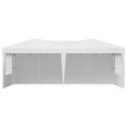 thumbnail image 1 of KFFKFF 10 x 20 FT Pop-Up Canopy Tent with Adjustable Height, Sidewalls, and Ventilated Windows for Outdoor Events, Patio, Backyard, Parties, and Parking, 1 of 9