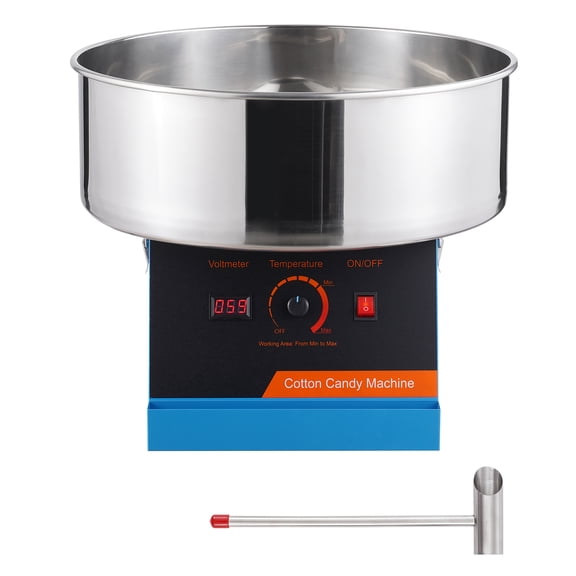 KFFKFF 1000W Commercial Cotton Candy Machine Suitable for Party Blue