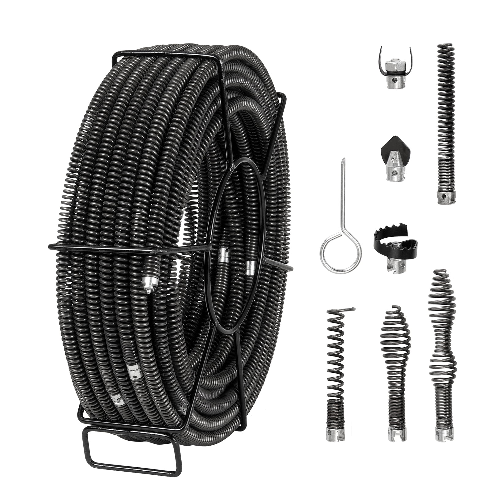 Rectangular Cutouts For Cable Routing KFFKFF 100FTx5/8In & 7 Cutouts Drain Cleaning Cable for 0.8
