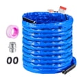 thumbnail image 1 of KFFKFF 100ft RV Heated Hose, Corrugated Cover for Freeze Protection to -45°F, Self-regulating, 5/8" Inner Diameter with 3/4" GHT Adapter, Free of Lead and BPA, 1 of 9