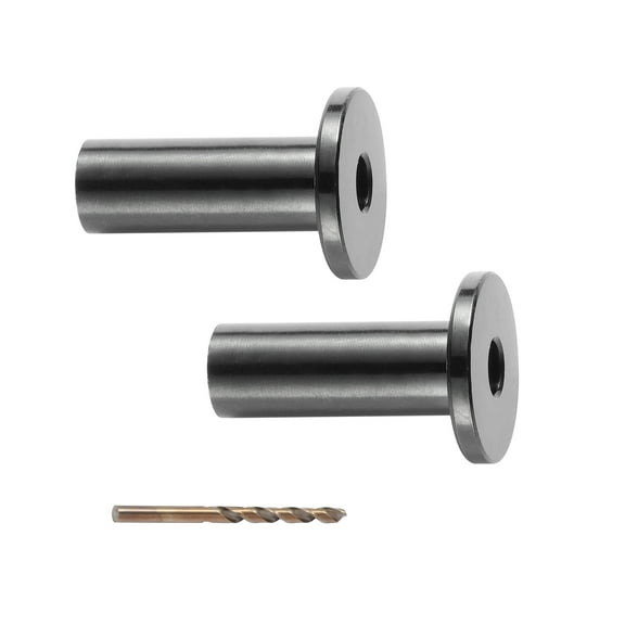 KFFKFF 101 Set T316 Stainless Steel Covers for 1/8" Wire Rope Cable Fence, Do-It-Yourself T316 Marine Grade, Includes A Complimentary Drill Bit, Black