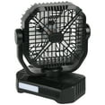 thumbnail image 1 of KFFKFF 10400mAh Solar-Powered Camping Fan with LED Lantern, 8-Inch Portable Rechargeable Fan for Outdoor Activities, 4-Speed Quiet Operation for Picnics, Barbecues, Fishing, and Travel, 1 of 9