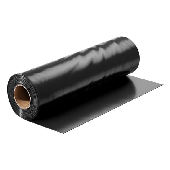 KFFKFF 10Mil Plastic Covering, 10 x 100 ft Basement Moisture Shield, Robust Horticultural Polyethylene Roll, Artist's Cover for Agricultural Plastic Provision Black