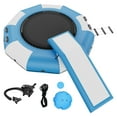 thumbnail image 1 of KFFKFF 10ft Inflatable Water Trampoline Swim Platform Bounce with Slide Pool Lake, 1 of 9