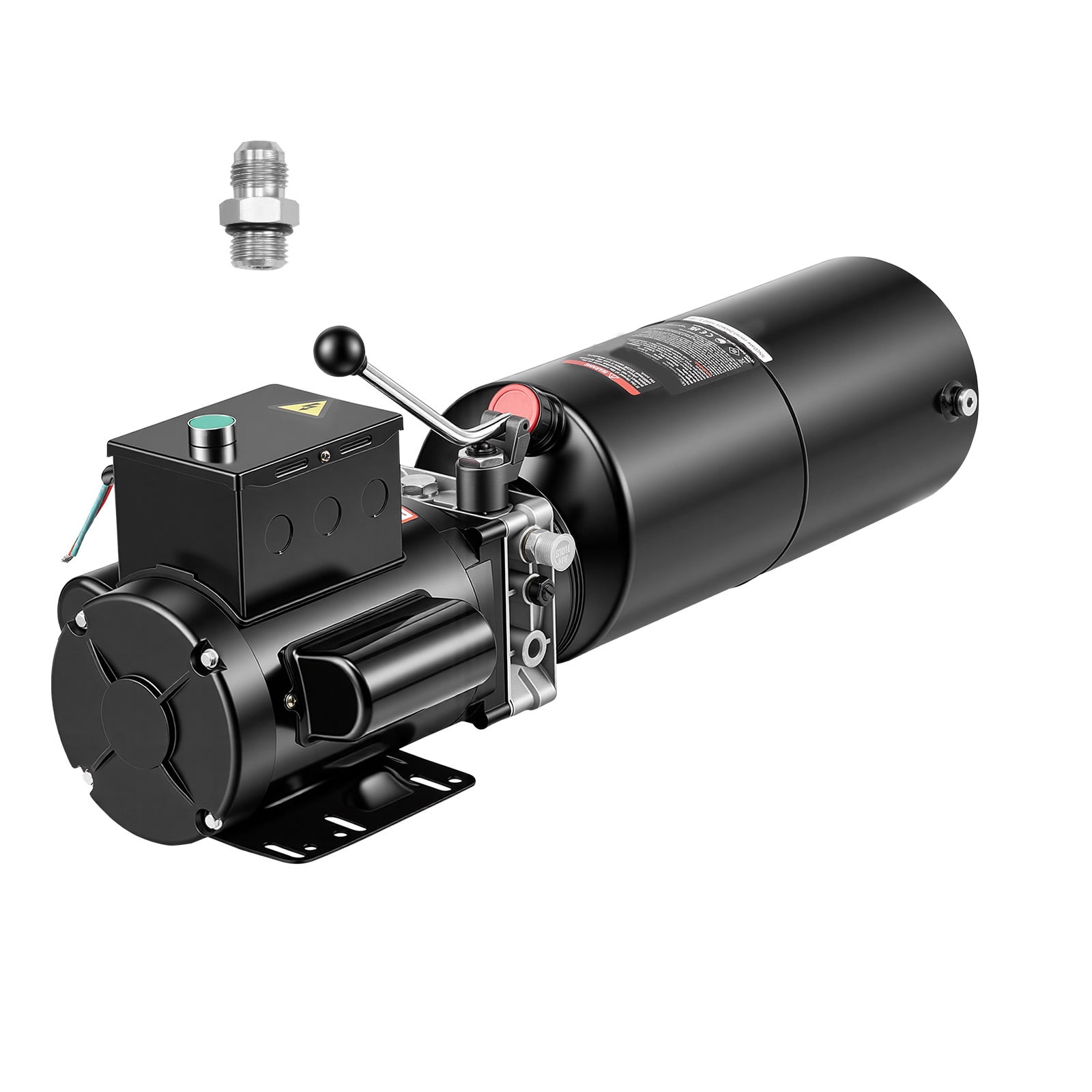 KFFKFF 110V 10 Quart Hydraulic Power Unit, 2.2KW Automotive Pump for Dump Trailers, Car Lift Power Unit for Two and Four-Post Auto Hoists (Vertical Installation)