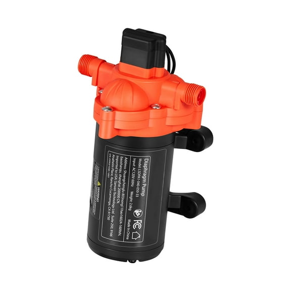 KFFKFF 110V AC Water Pressure Pump, 4 GPM Flow Rate, 3-Chamber Electric Diaphragm Pump with Automatic Pressure Switch, 45 PSI Max, Ideal for Home, Kitchen, Garden Irrigation, and Car Cleaning