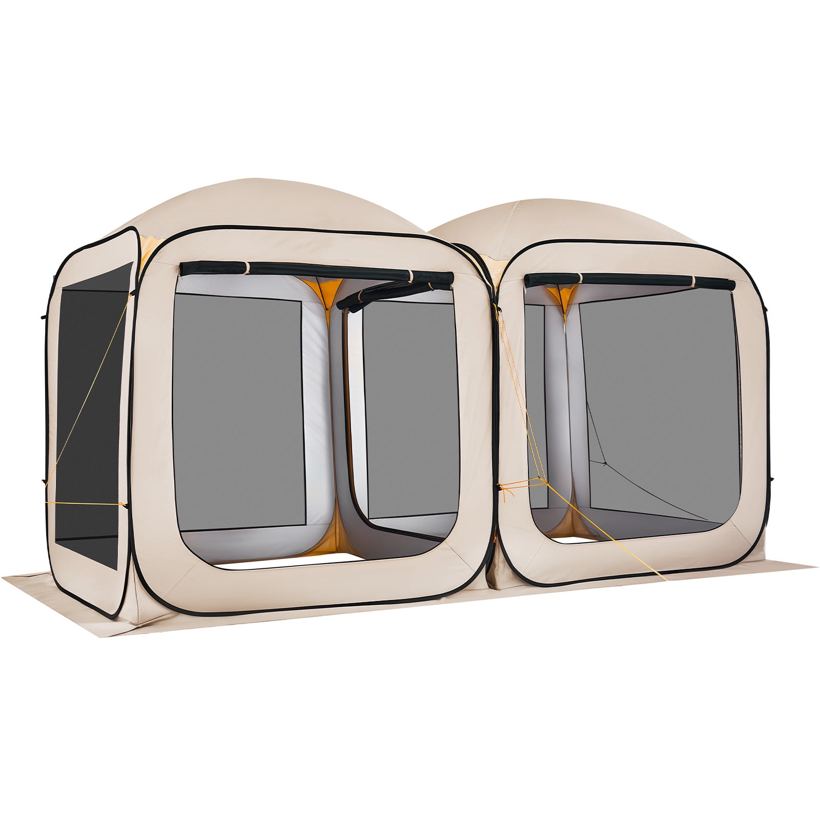 KFFKFF Screen House Tent, Oxford Fabric, 2-in-1 Pop-Up Canopy with