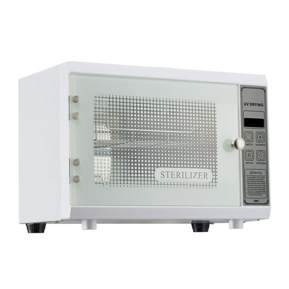 KFFKFF 12L Nail Tool Cleaning Machine, Multi-Purpose Cleaning Cabinet with Timer, Glass Door, 185nm Wavelength, Ideal for Labs, Homes, Nail and Beauty Salons