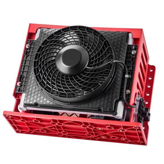 KFFKFF 12V 10000 BTU Truck Air Conditioner, Compact Mini Split AC Unit with 400 m/h Airflow, Quiet and Efficient Cooling for Semi Trucks, Campers, Construction Vehicles, Cranes, Tractors