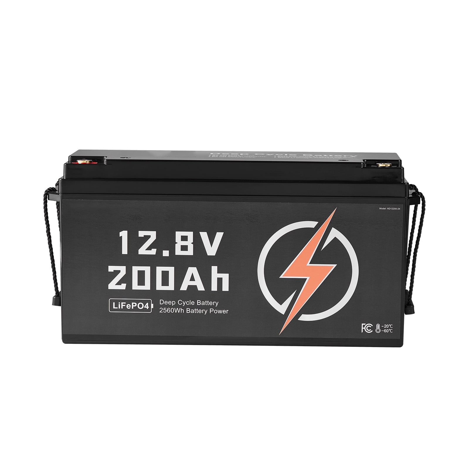 KFFKFF 12V 200Ah LiFePO4 Battery, Long-Lasting Lithium Iron Phosphate with Built-in BMS, Low Temp Protection, Ideal for Solar Off-Grid Energy Storage