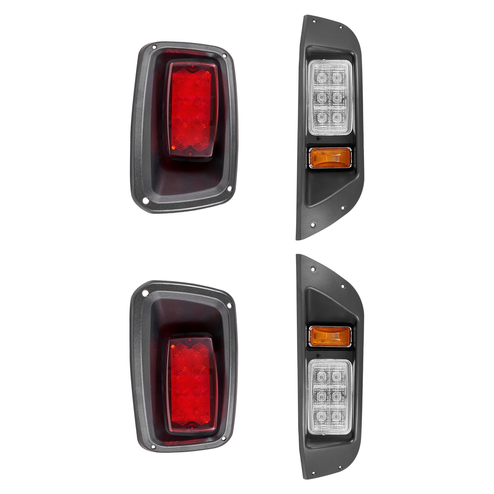 KFFKFF 12V Golf Cart Light Kit, LED Headlights and Taillights with
