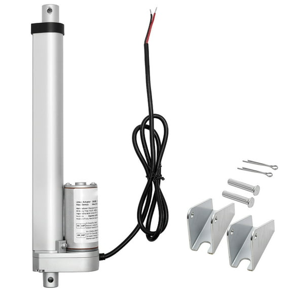 KFFKFF 12V Linear Actuator, 4-Inch High-Speed 0.6"/s Motion Actuator, 225lbs/1000N Capacity with IP54 Rating & Mounting Bracket for Adjustable Desks, Recliners, and Window/Door Automation